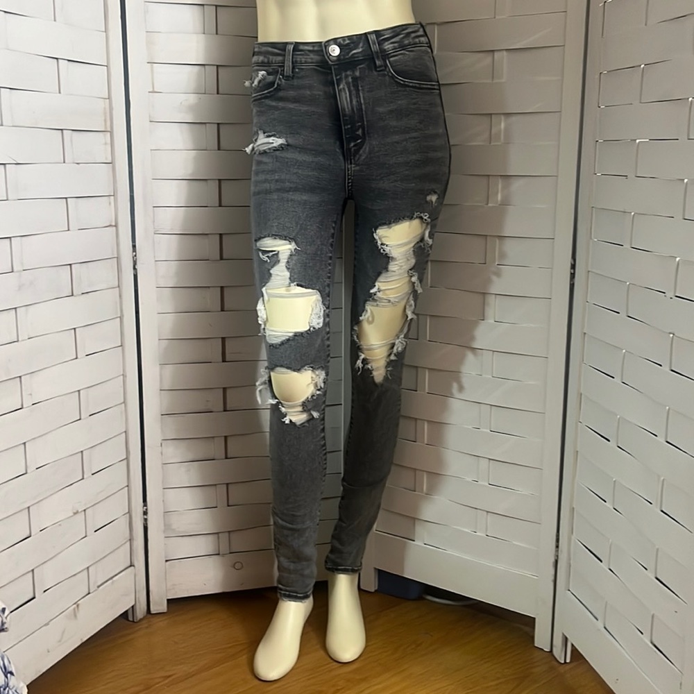 American eagle ne(x)t levels stretch jeggings super hi rise size 2 regular